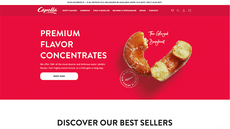 capella flavors